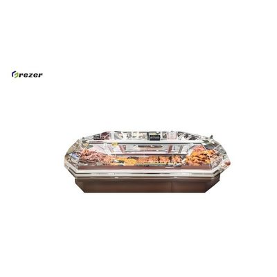 Commercial Pizza Display Cases High Capacity Refrigerated Deli Counter Customized