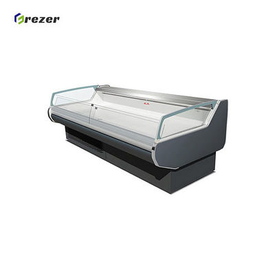 Island Meat Display Freezer Customized Commercial Display Freezers Eco Friendly