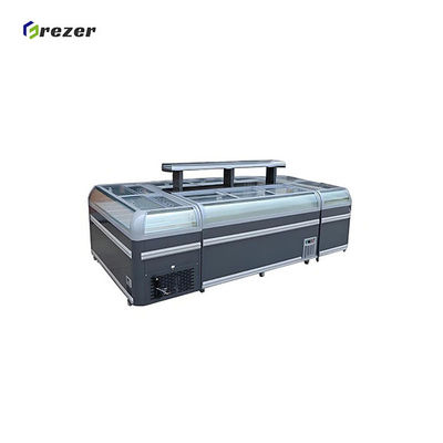 Combined Commercial Island Freezer Automatic Defrost Horizontal Display Freezer