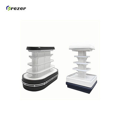 Large Capacity Supermarket Island Freezer Customized Commercial Display Chiller Energy Efficient