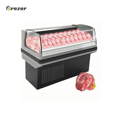 R290 Meat Display Refrigerator Horizontal Meat Shop Chiller Customized