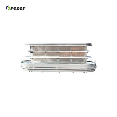 Commercial Island Display Freezers Anti Fog Supermarket Refrigeration Cabinets Big Capacity