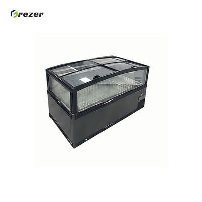 Eco Friendly Supermarket Display Freezer Combined Meat Island Freezer Horizontal