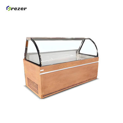1.45M 1.85M Deli Display Freezer 450W Pizza Display Cabinets For Restaurant