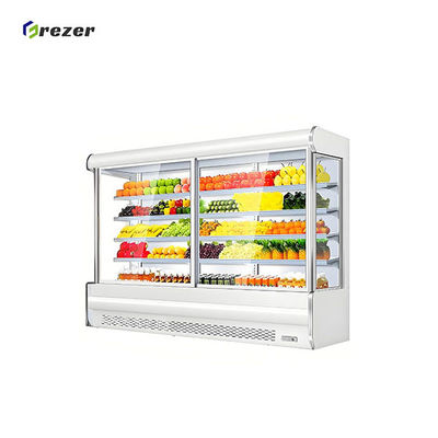 Stand Up Fruit Display Refrigerator Combined Fruit And Veg Display Fridge Commercial