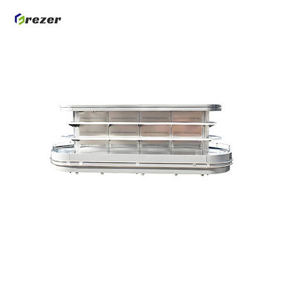 Outlets Fish Display Freezer Big Display Refrigeration Unit Customized For Haddock Halibut Tuna
