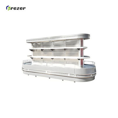 Outlets Fish Display Freezer Big Display Refrigeration Unit Customized For Haddock Halibut Tuna