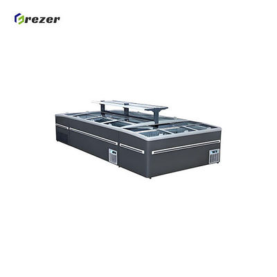 Combined Fish Display Freezer Large Capacity Commercial Display Chest Freezer