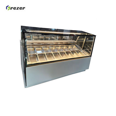 Horizontal Ice Cream Display Cabinet 1060W 1360W 1880W Ice Cream Freezer For Convenience Store