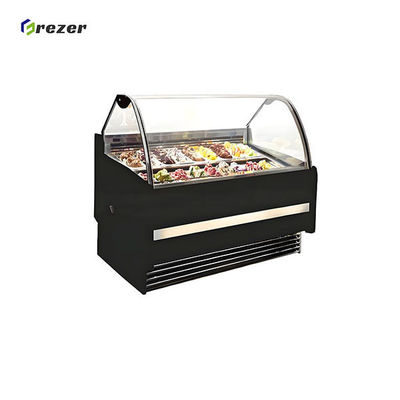 R404 Ice Cream Display Refrigerator Horizontal Small Display Freezer For Ice Cream