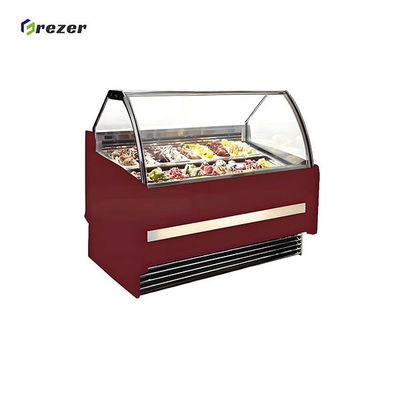 R404 Ice Cream Display Refrigerator Horizontal Small Display Freezer For Ice Cream