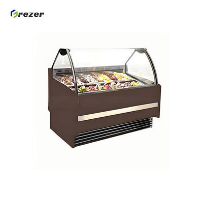 R404 Ice Cream Display Refrigerator Horizontal Small Display Freezer For Ice Cream