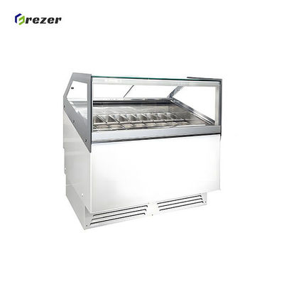 Auto Defrost Ice Cream Display Freezer 12 Pans / 16 Pans Ice Cream Freezer Case