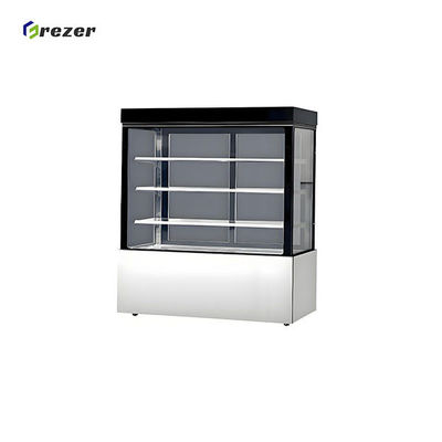 Easy Cleaning Cake Display Freezer White Black Refrigerated Dessert Cases Durable