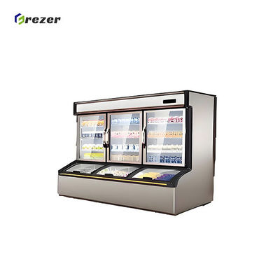 Easy Cleaning Dairy Freezer Combined Large Display Refrigerator For Millk Cheese