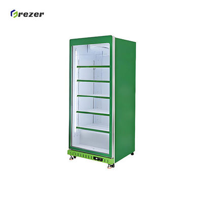 Customized Commercial Beer Display Coolers 620MM 660MM Upright Glass Door Freezer