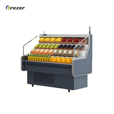 Horizontal Fruit Display Refrigerator 1.2M 1.5M Refrigerated Display Units For Pineapple
