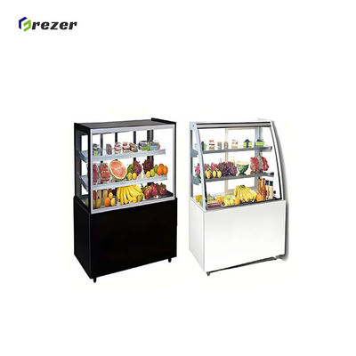 Vertical Fruit Display Chiller Customized Small Refrigerated Display Cabinet For Supermarket Restaurant