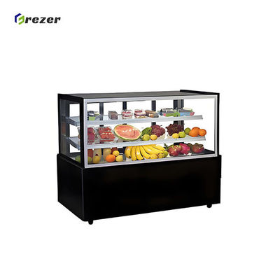 Vertical Fruit Display Chiller Customized Small Refrigerated Display Cabinet For Supermarket Restaurant