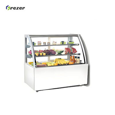 Vertical Fruit Display Chiller Customized Small Refrigerated Display Cabinet For Supermarket Restaurant