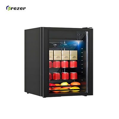 435MM Hotel Mini Bar Fridges 65W Mini Beverage Cooler Fridge For Buffet Restaurant