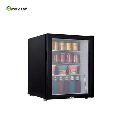 Customized Hotel Mini Bars Black Hotel Room Fridges Commercial For Beverage Beer