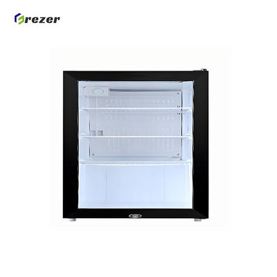 Customized Hotel Mini Bars Black Hotel Room Fridges Commercial For Beverage Beer