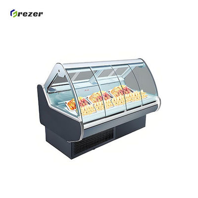 900W Deli Display Freezer Auto Defrost Commercial Deli Fridge 2M For Sausage