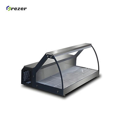 Restaurant Deli Display Freezer Customized Countertop Refrigerated Display Case For Bacon Sandwich Ham
