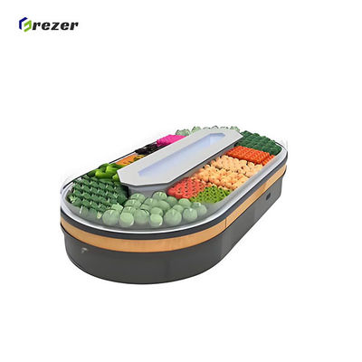 Combined Vegetable Display Freezer 3M Open Top Display Fridge 1800W
