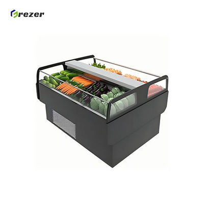 Eco Friendly Vegetable Display Freezer Durable Refrigerated Display Cabinets For Carrot Lettuce
