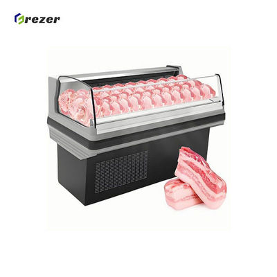 R290 Meat Display Refrigerator Horizontal Meat Shop Chiller Customized