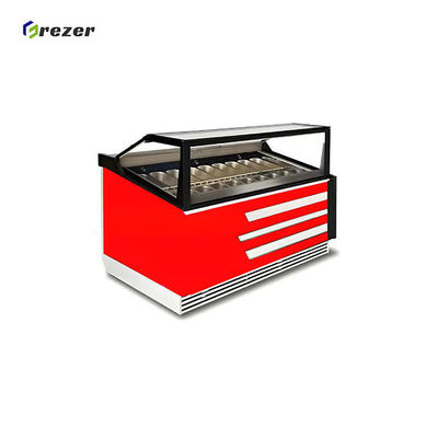 1190MM Ice Cream Display Chiller Customized Yogurt Display Case 1060W