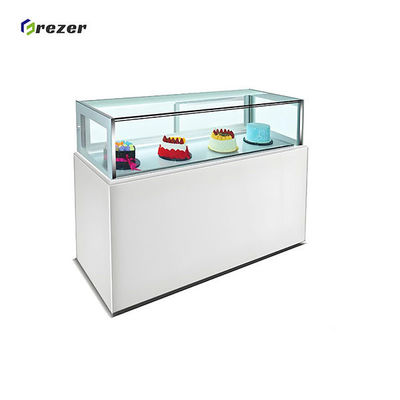 Tempered Glass Cake Display Chillers 130W Cake Counter Freezer 900MM For Cupcake