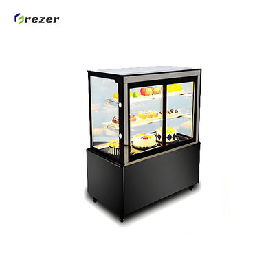 Auto Defrost Cake Display Freezer Customized Cake Display Cases For Supermarket