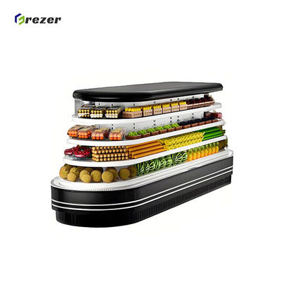 Combined Fruit Display Refrigerator Customized Island Merchandiser Refrigerator For Pitaya
