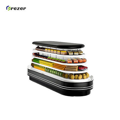 Combined Fruit Display Refrigerator Customized Island Merchandiser Refrigerator For Pitaya