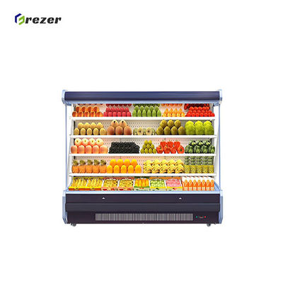 Customized Fruit Display Refrigerator Large Refrigerated Display Cabinet Durable For Kiwi Fruit Guava