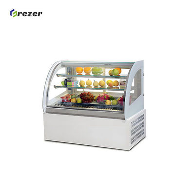 Supermarket Fruit Display Refrigerator 220V Mini Refrigerated Display Case