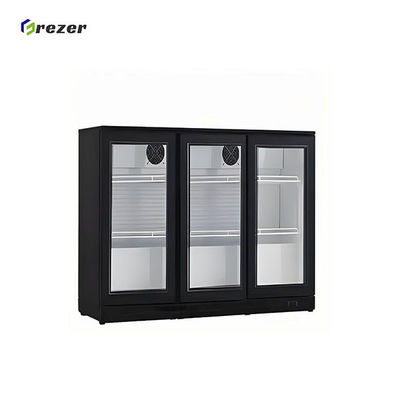 Hotel Dairy Freezer Small Triple Door Display Fridge Customized For Soy Milk