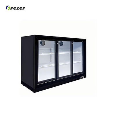 Hotel Dairy Freezer Small Triple Door Display Fridge Customized For Soy Milk