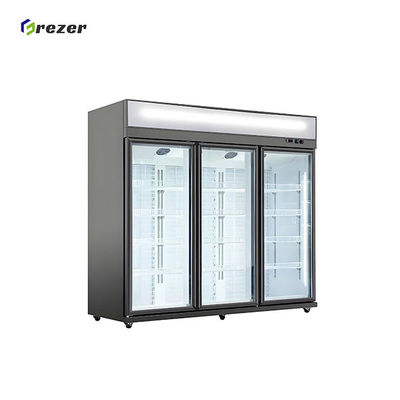 Vertical Milk Display Fridge Combined 3 Door Display Freezer Easy Cleaning For Sweet Milk