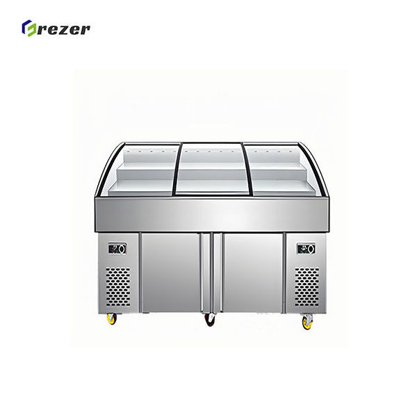 Durable Fish Display Freezer Restaurant Display Refrigeration Units For Leopard Coral Grouper