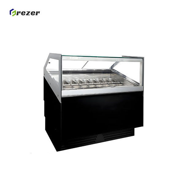 Convience Shop Ice Cream Display Fridge 1500W 1060W Ice Cream Display Cases