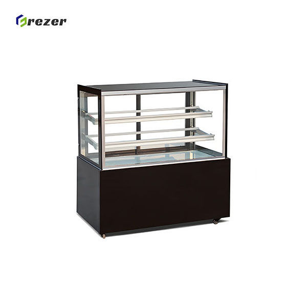 Auto Defrost Cake Display Freezer Customized Cake Display Cases For Supermarket