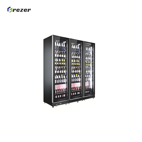Vertical Beverage Display Refrigerator 800W Beer Display Refrigerator For Supermarket